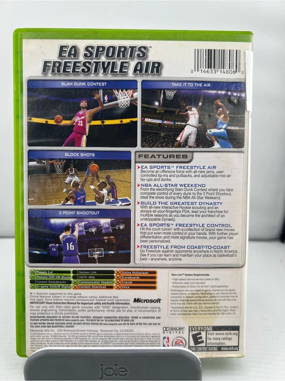 📀NBA Live 2005 Xbox Game - Green Case